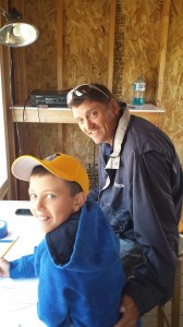 Negaunee Irontown Accociation Member Don Gladwell and his son Jackson.