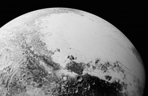 Pluto's surface.