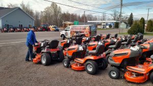 Ward's has a huge array of riding lawn movers to choose from!