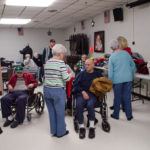 Checking out a new hooded sweatshirt.