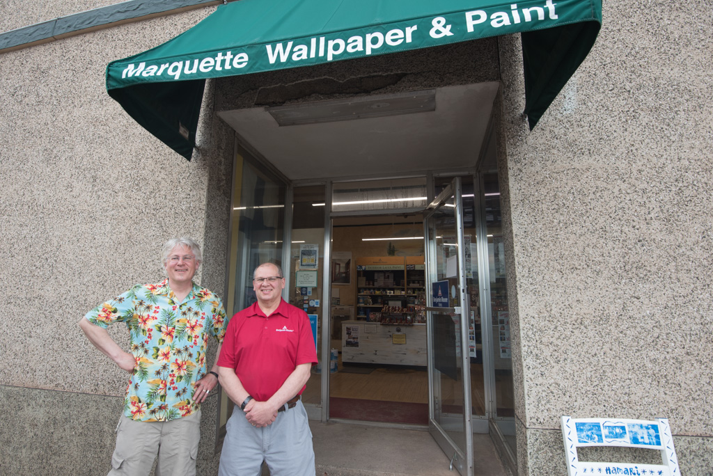Come in and talk to the Hamari Brothers at Marquette Wallpaper and Paint.