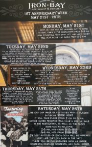 Check out the schedule of events for next week.