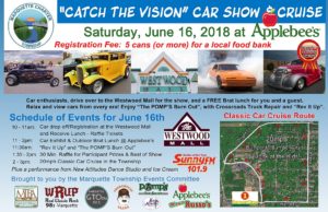 Save the Date for the "Catch the Vision" Car Show and Cruise on June 16th.