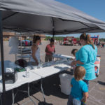 Two of Econo's cake decorators were out helping kids decorate cookies.