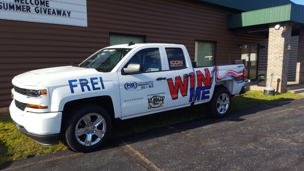 The Frei Chevrolet 2018 Silverado at River Rock Lanes