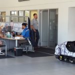 The wonderful sales staff at Frei helping a customer get the best price available