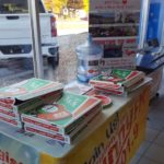 Free Jet's pizza at Frei during the radio broadcast