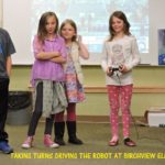 Taking Turns Driving Robot at Birch View Elementary - Westend Gearbusters