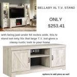 Did you get a new TV for Christmas? You need a new TV Stand to go with it!