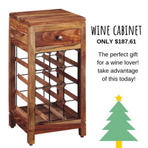 Big wine drinker? Purchase this wine cabinet on sale now for just $187.