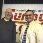 Daniel Young, owner at Black Fly CrossFit and Bruce Whitehead in the Sunny.FM 101.9 studio.
