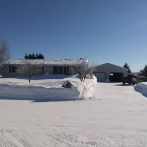 Kelsey's front yard in Negaunee Township