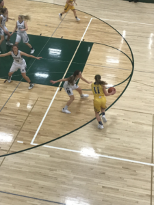 Negaunee looks to score during their 53-21 defeat of Manistique on 101.9 SunnyFM.