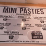 Iron Town's mini pasty menu.