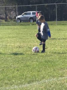 Kelsey's Son, Holden, Playing Soccer Last Spring 2018