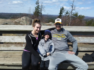 Kelsey and her family at Sugarloaf Mountain on Sunday, pic 2