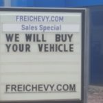 Trade up to a new Chevy at Frei Chevrolet