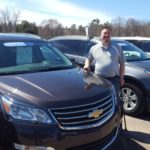 Peter Anderson with a Chevy Traverse