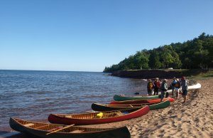 Judy Kitchen Interview Wooden Canoe Assembly in Marquette Tourist Park August 17th 10a-8p