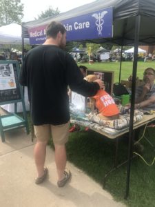 Giving away free hugs and pets at NMU's Fall Fest 2019!