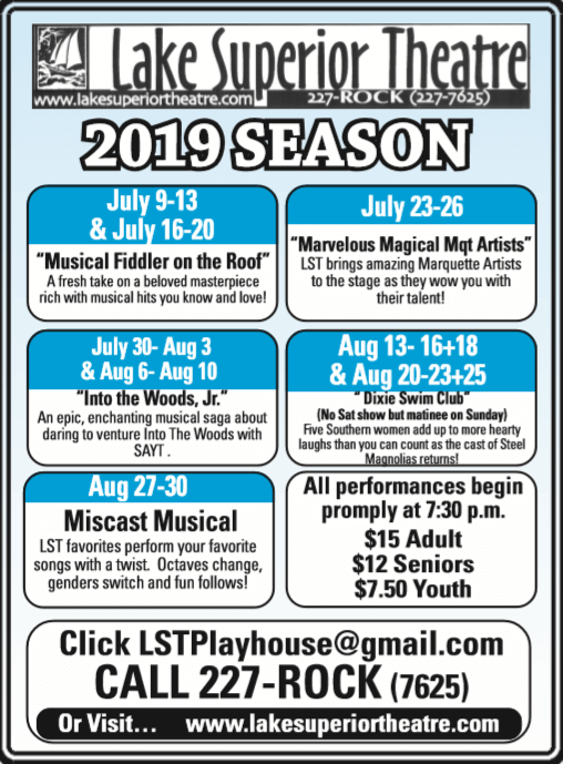The Lake Superior Theatre 2019 Season