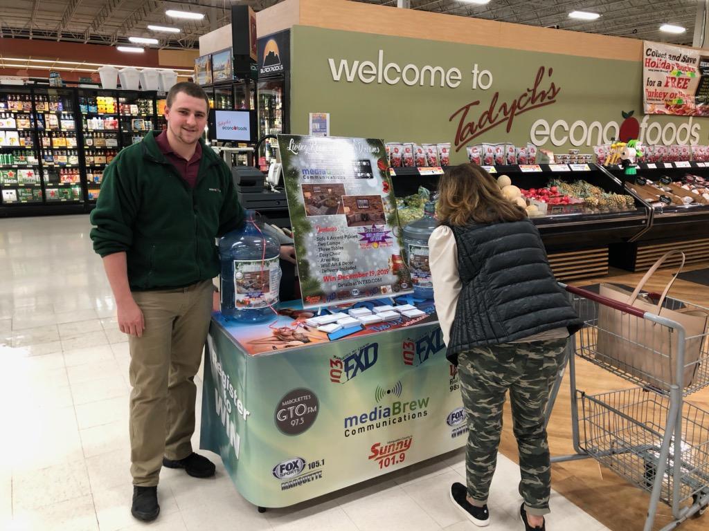 Head over to Marquette Super One Foods to register to be a part of our Living Room of Your Dreams Giveaway!