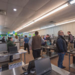 It was busy in the store this afternoon.