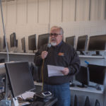 Walt Lindala during the broadcast