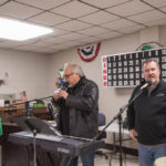 Walt and Mark addressing our veterans during the event.