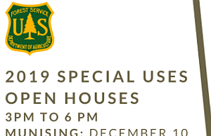 US Forest Service Special Use Permits Open House Gladstone December 17th from 3p-6p