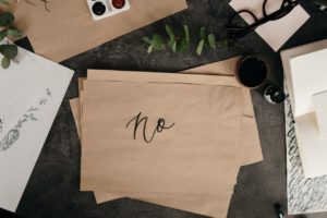 Say "No" to avoid overwhelming amounts of work.