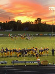 With a beautiful sunset in the backdrop, the Miners cruised to a victory over Manistique on Sunny 101.9.