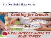 Online Cooking for Crowds Food Safety Classes