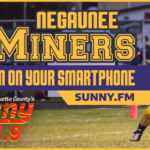 Negaunee Miners High School Sports SunnyFM header