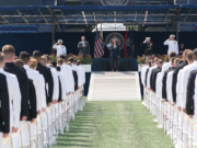 Vice President Harris Makes History At Naval Academy Commencement