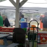 At the Super One Tent