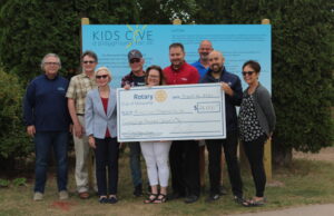 Rotary Club of Marquette presenting the $28,000 check