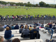Negaunee fans overlook the field for Parents Night.
