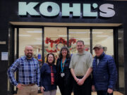 In the picture: Kyle Danek (Pres of West), Beth Casady (Pres of Breakfast), Heidi Kauppinenen from Kohl’s, Ted Finco (Pres of Rotary Club), and Bob Stephenson from Mqt Breakfast
