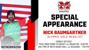 Nick Baumgartner appearing at Marquette Sports