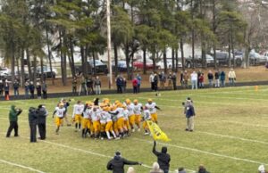 The Miners hoist up the regional final trophy after win over Gladstone