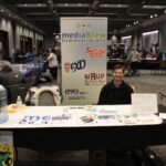 Check out Adam manning the mediaBrew table!