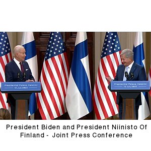 President Biden and President Niinisto Of Finland - Joint Press Conference