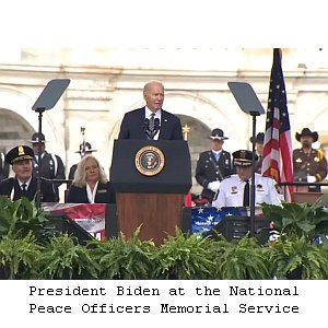 President Biden at the National Peace Officers Memorial Service