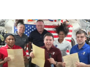 NASA Astronauts on International Space Station - Fourth of July Wishes