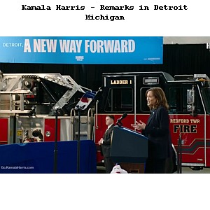Kamala Harris - Redford, Michigan - Redford Fire Department Station 1