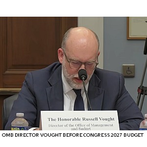 OMB Director Vought before Congress - 2027 Budget