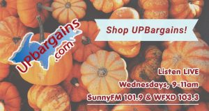 U.P. Bargains fall savings promotional graphic.